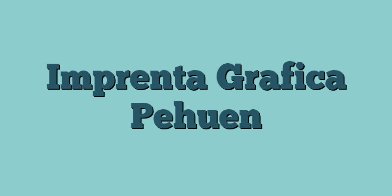 Imprenta Grafica Pehuen