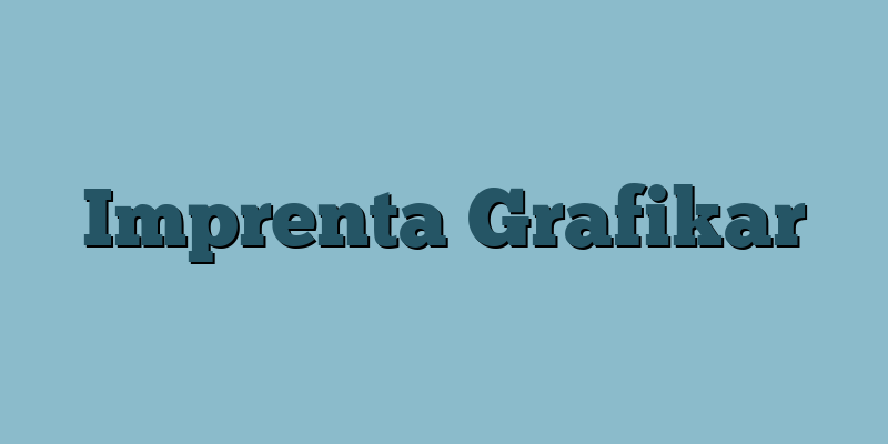 Imprenta Grafikar