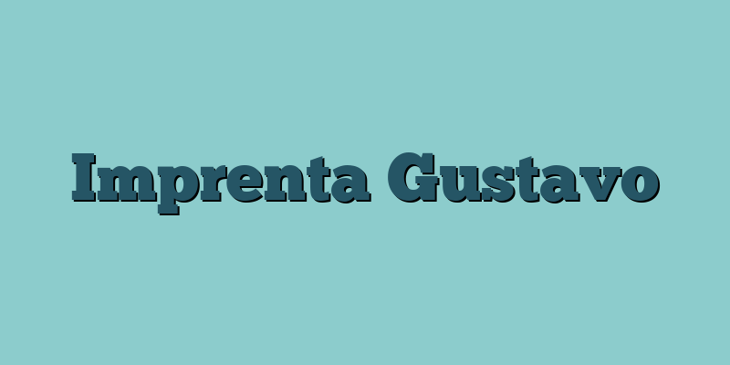 Imprenta Gustavo
