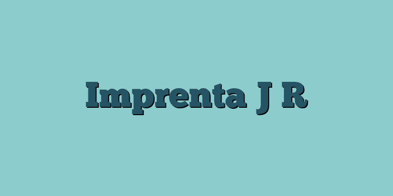 Imprenta J R