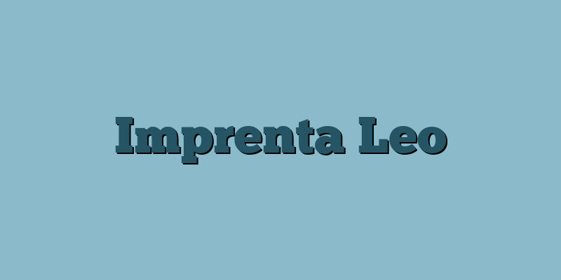 Imprenta Leo
