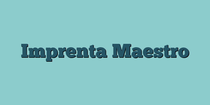 Imprenta Maestro