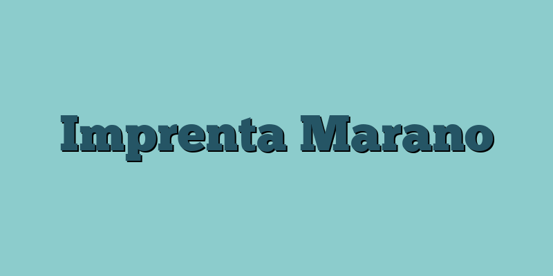 Imprenta Marano