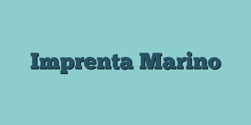 Imprenta Marino