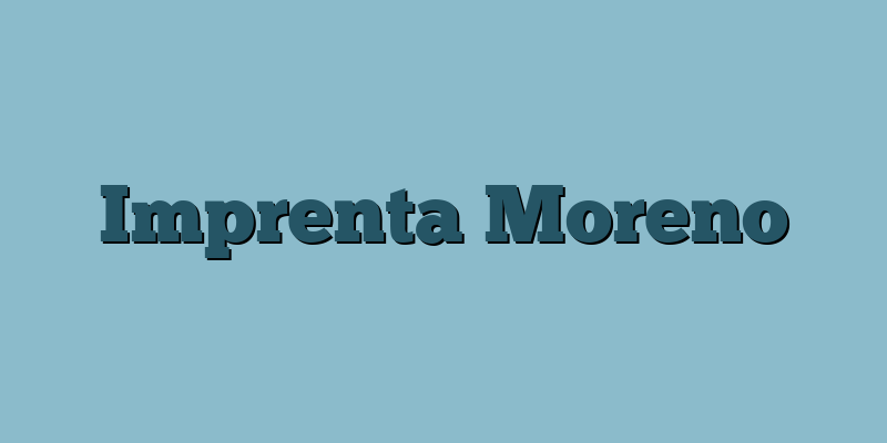 Imprenta Moreno