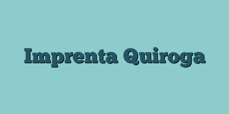 Imprenta Quiroga
