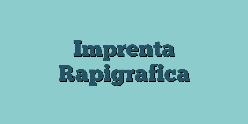 Imprenta Rapigrafica
