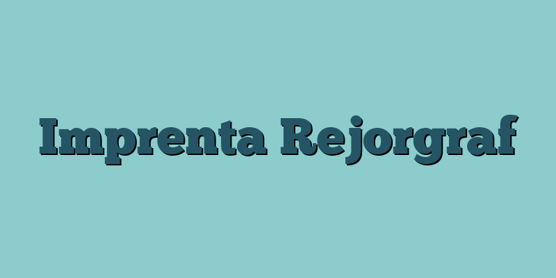 Imprenta Rejorgraf