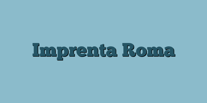 Imprenta Roma