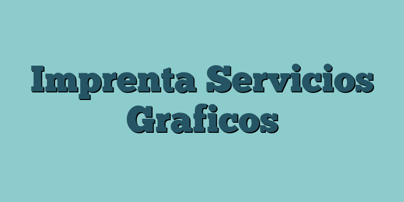 Imprenta Servicios Graficos