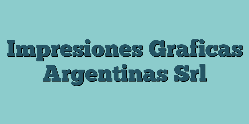 Impresiones Graficas Argentinas Srl