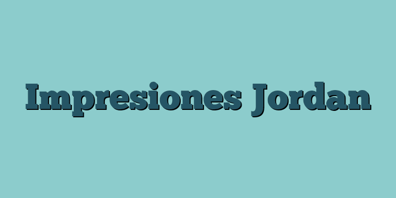 Impresiones Jordan
