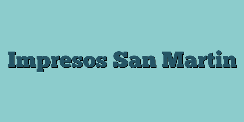 Impresos San Martin