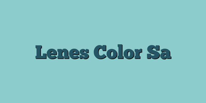 Lenes Color Sa