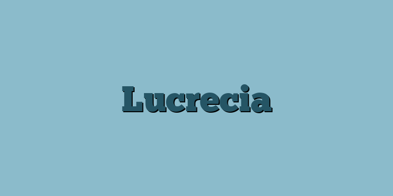 Lucrecia