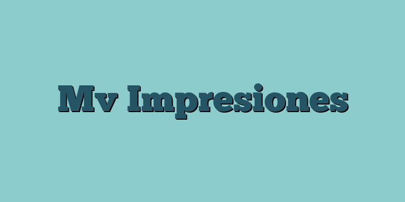 Mv Impresiones