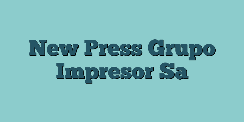 New Press Grupo Impresor Sa