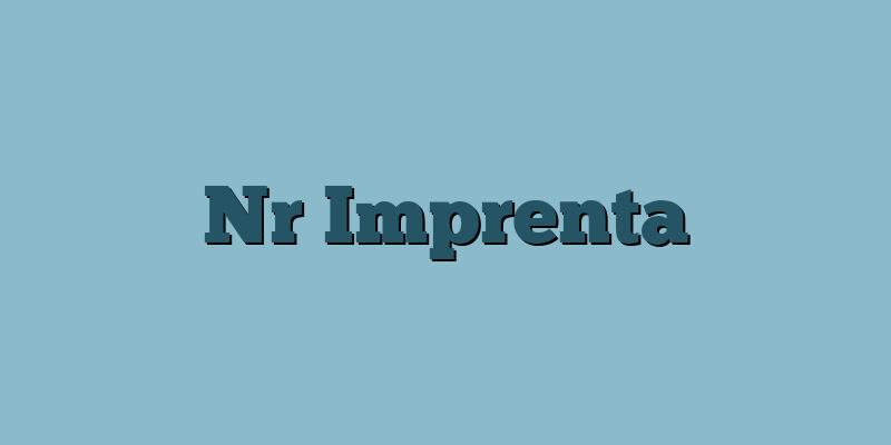 Nr Imprenta