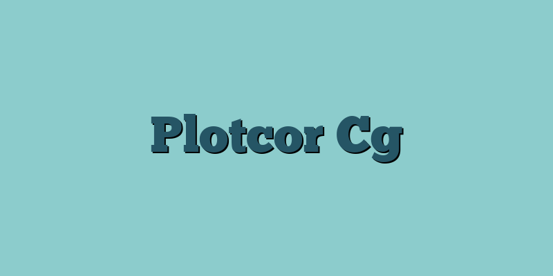 Plotcor Cg