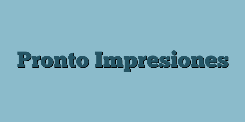 Pronto Impresiones