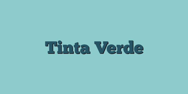 Tinta Verde