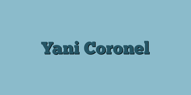 Yani Coronel